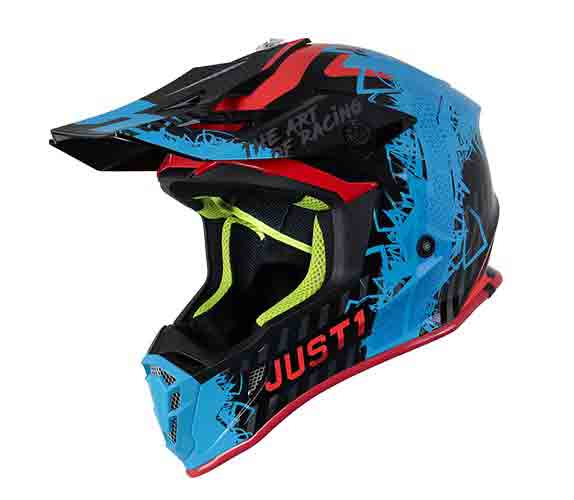 CASCO JUST1 J38 MASK BLUE / RED / BLACK L [J38049]